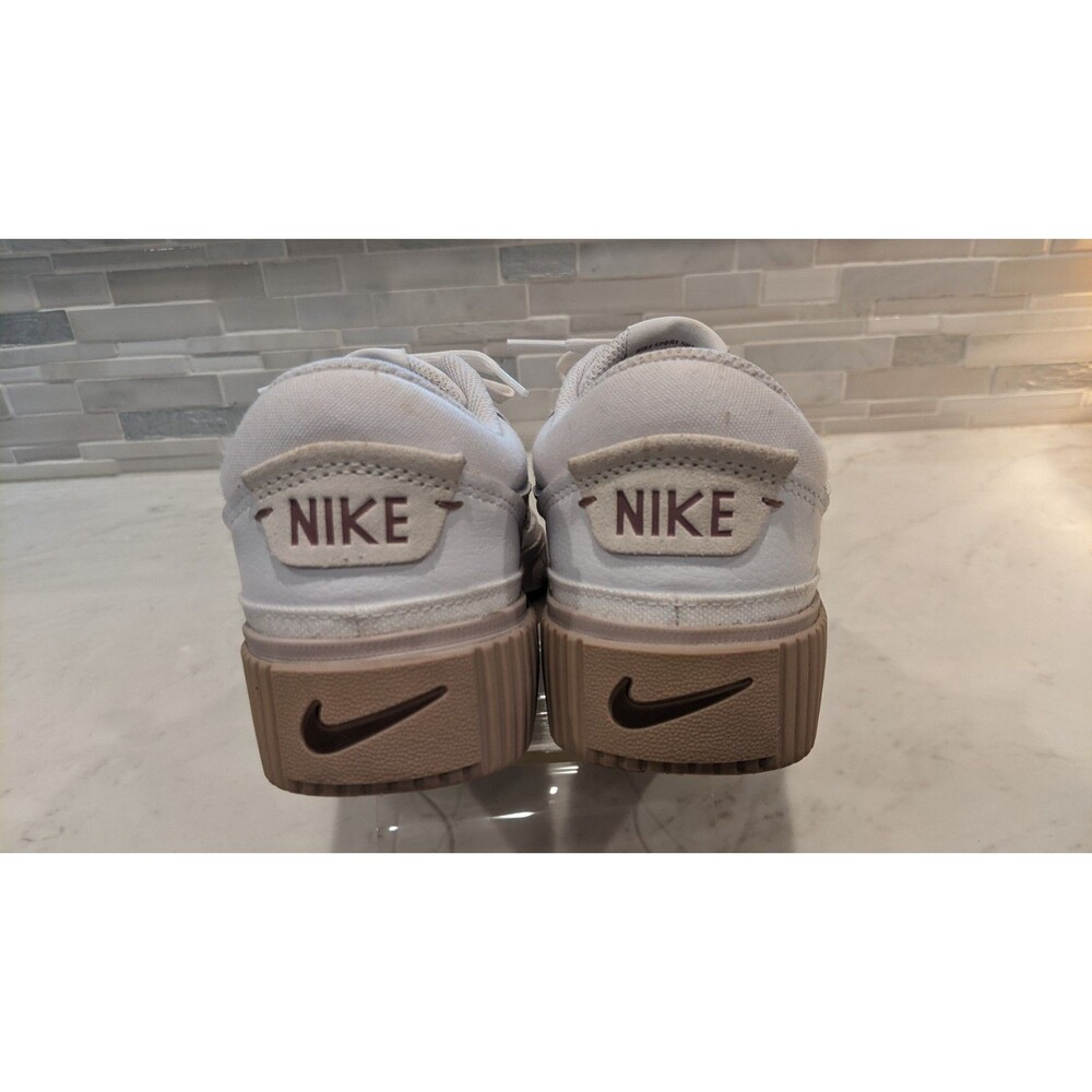 Women's NIKE Court Legacy Lift Shoes in White/Smokey Mauve Platform Sneakers 7.5 - Picture 5 of 11